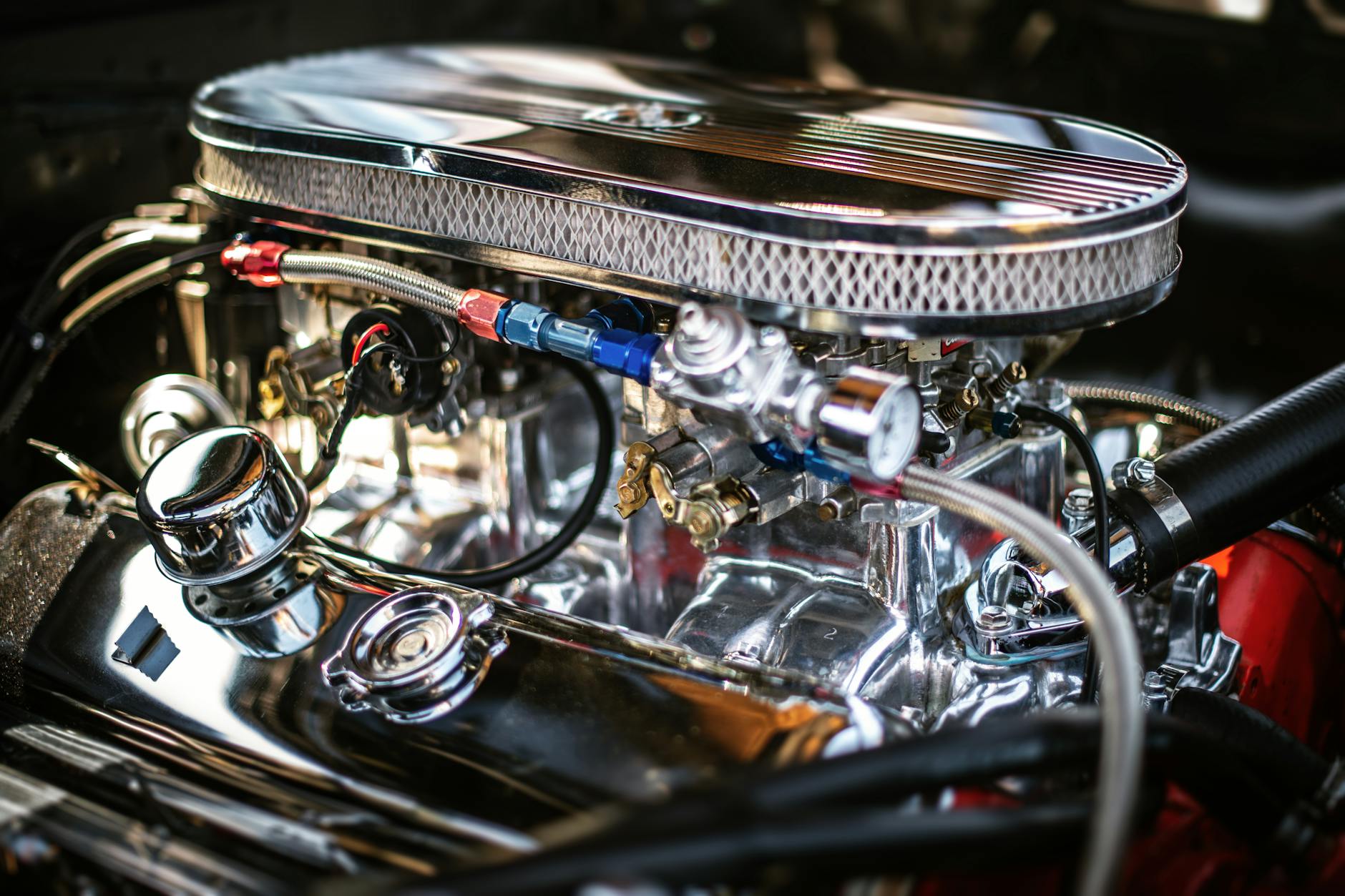 a clean automotive engine